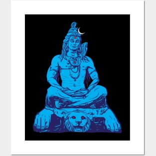 Shiva Meditate Adiyogi Mahadev Aum namah shivaya Posters and Art